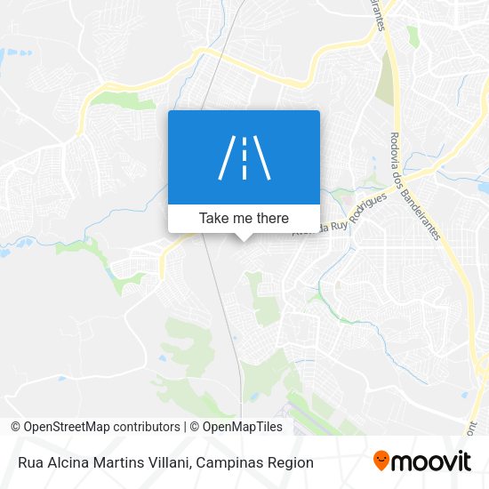 Rua Alcina Martins Villani map