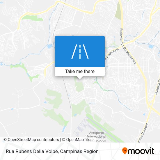 Rua Rubens Della Volpe map