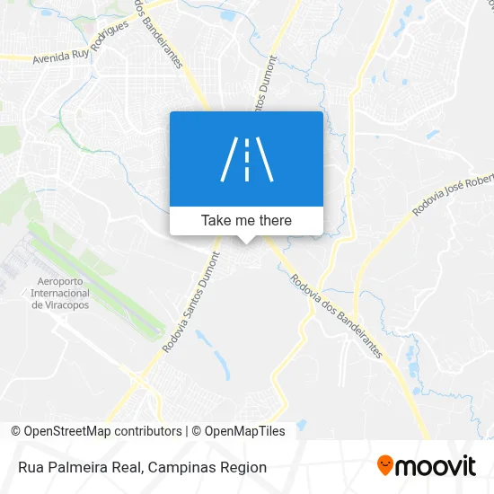 Rua Palmeira Real map