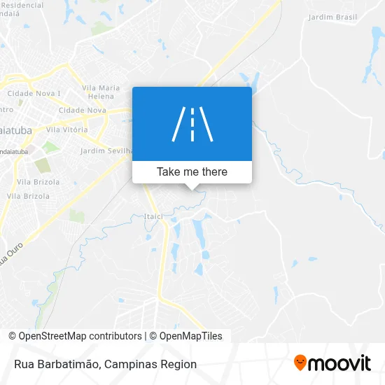 Rua Barbatimão map