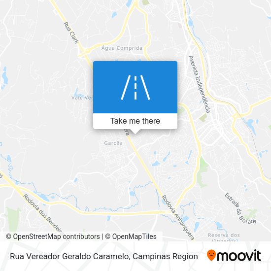 Rua Vereador Geraldo Caramelo map