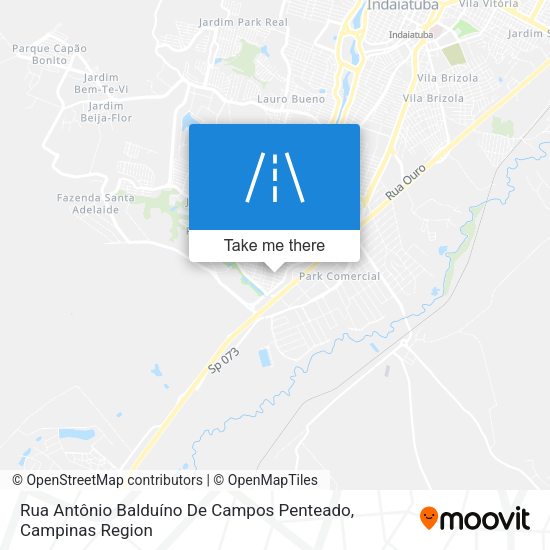 Rua Antônio Balduíno De Campos Penteado map