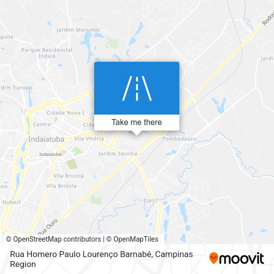 Rua Homero Paulo Lourenço Barnabé map