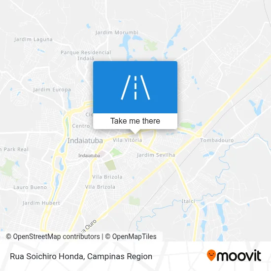 Rua Soichiro Honda map
