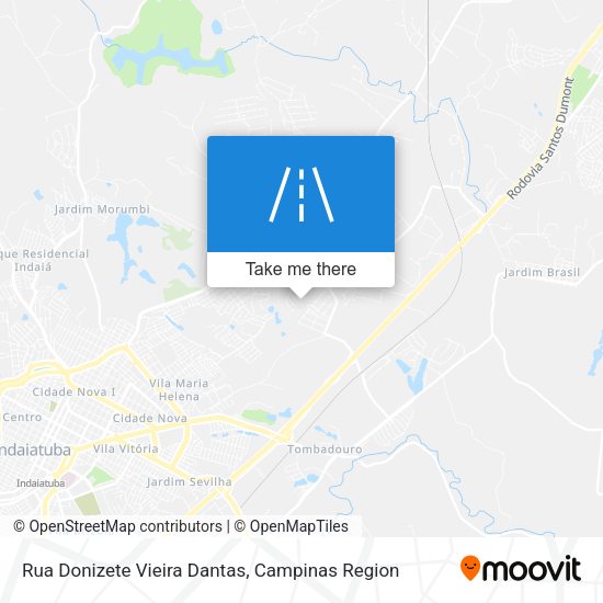Rua Donizete Vieira Dantas map