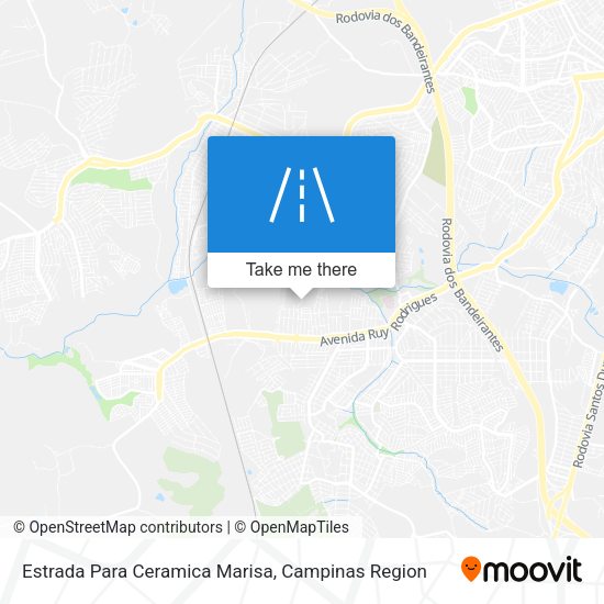 Estrada Para Ceramica Marisa map