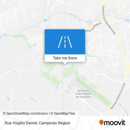 Rua Virgílio Daniel map