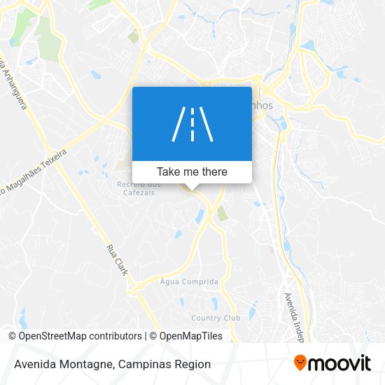 Avenida Montagne map