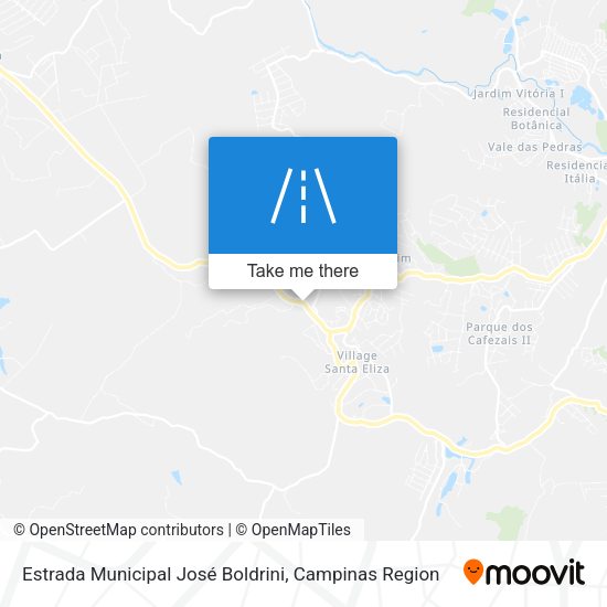 Estrada Municipal José Boldrini map