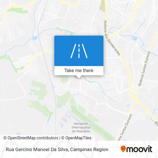 Rua Gercino Manoel Da Silva map