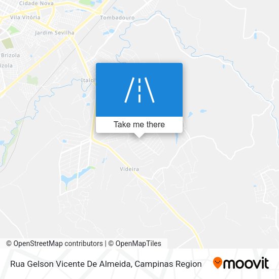 Rua Gelson Vicente De Almeida map