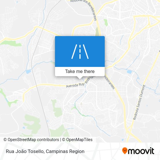 Rua João Tosello map