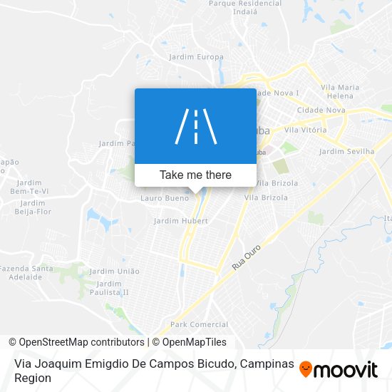 Via Joaquim Emigdio De Campos Bicudo map