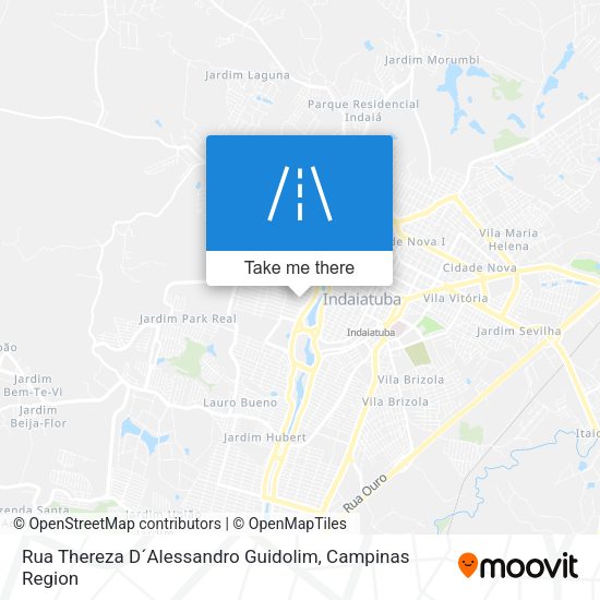 Rua Thereza D´Alessandro Guidolim map