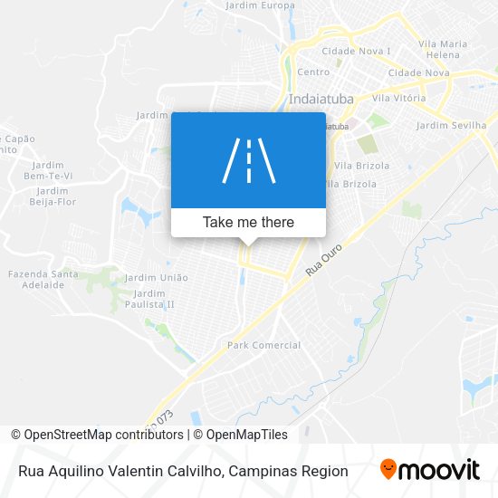 Rua Aquilino Valentin Calvilho map