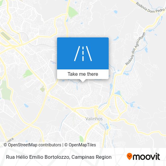 Rua Hélio Emílio Bortolozzo map