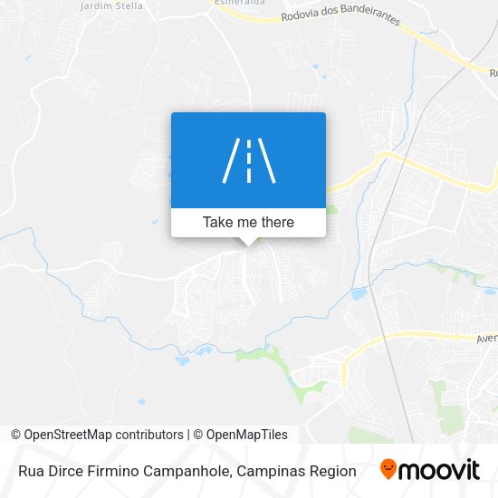 Rua Dirce Firmino Campanhole map