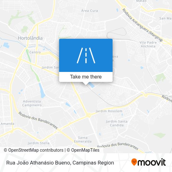 Rua João Athanásio Bueno map