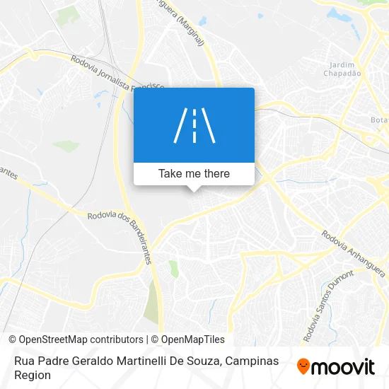 Rua Padre Geraldo Martinelli De Souza map