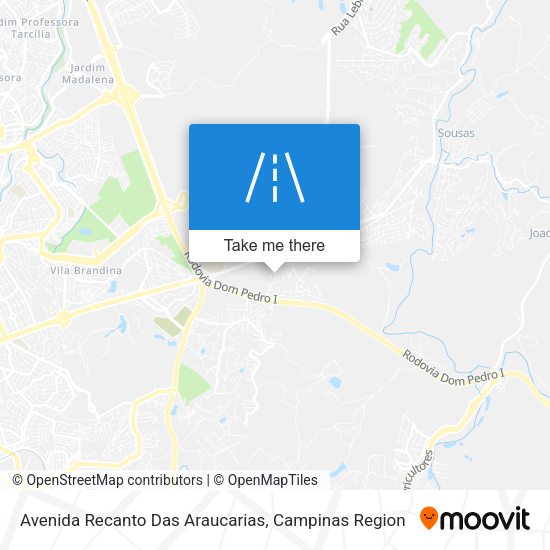 Avenida Recanto Das Araucarias map