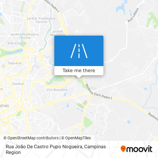 Rua João De Castro Pupo Nogueira map
