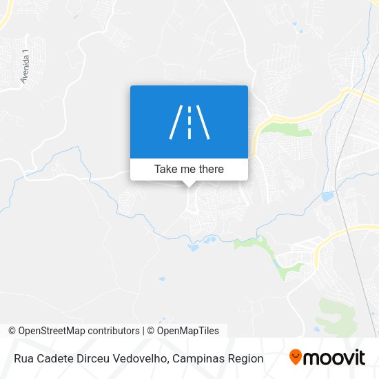 Rua Cadete Dirceu Vedovelho map
