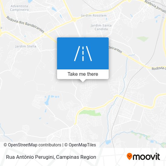 Rua Antônio Perugini map