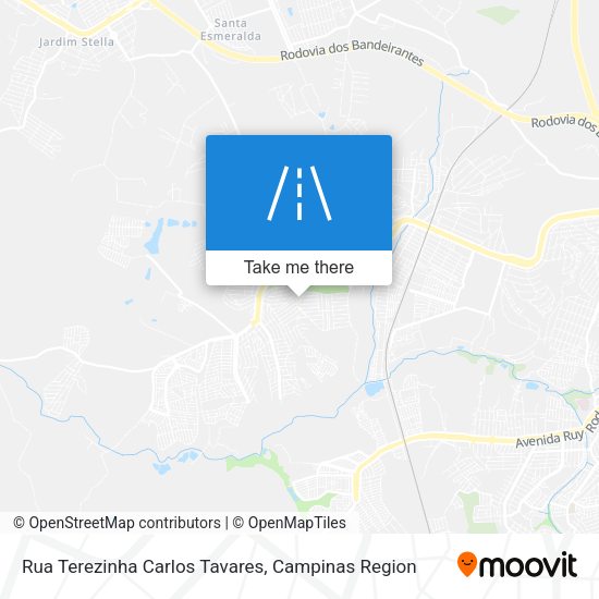 Rua Terezinha Carlos Tavares map