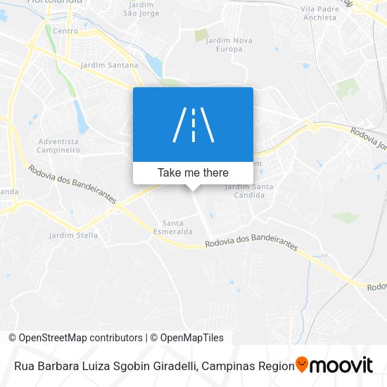 Rua Barbara Luiza Sgobin Giradelli map