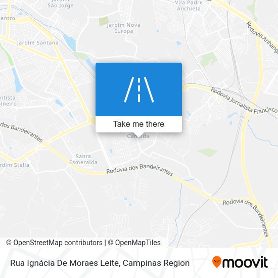 Rua Ignácia De Moraes Leite map