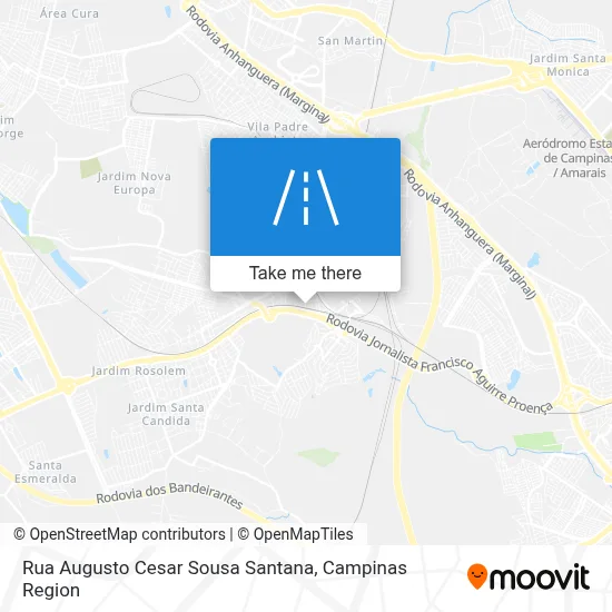 Rua Augusto Cesar Sousa Santana map