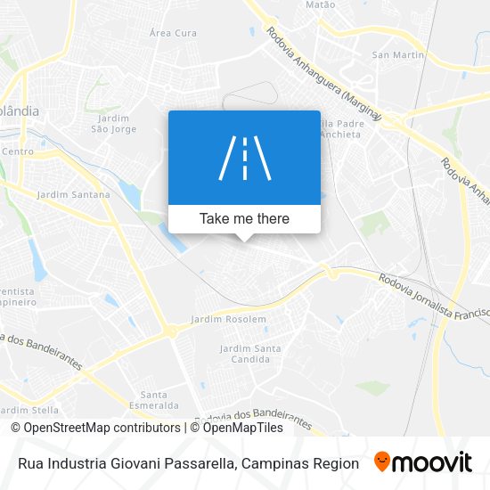 Rua Industria Giovani Passarella map