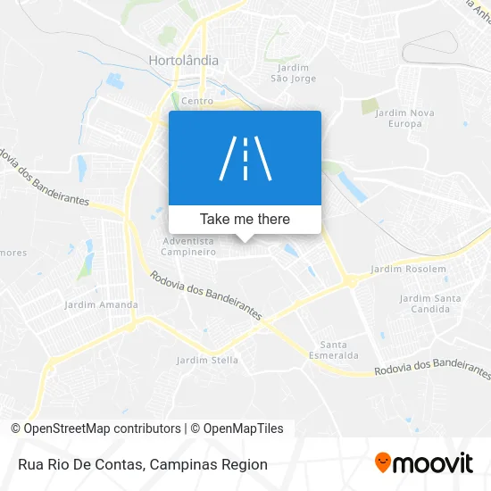 Rua Rio De Contas map