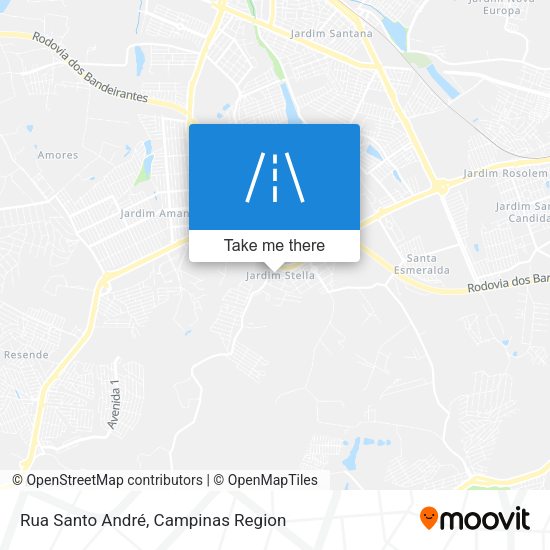 Rua Santo André map