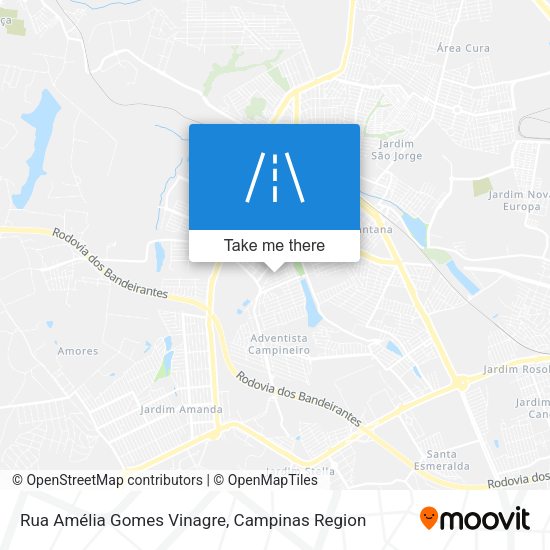 Rua Amélia Gomes Vinagre map