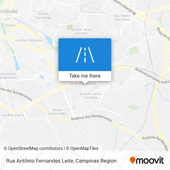 Rua Antônio Fernandes Leite map
