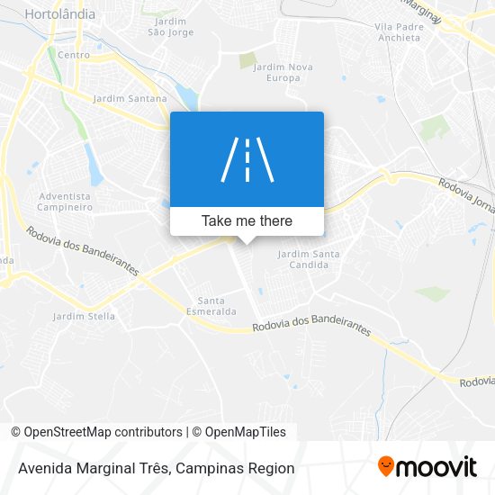 Avenida Marginal Três map