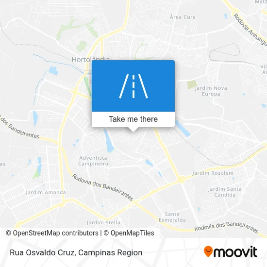 Rua Osvaldo Cruz map