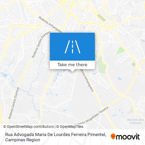 Mapa Rua Advogada Maria De Lourdes Ferreira Pimentel