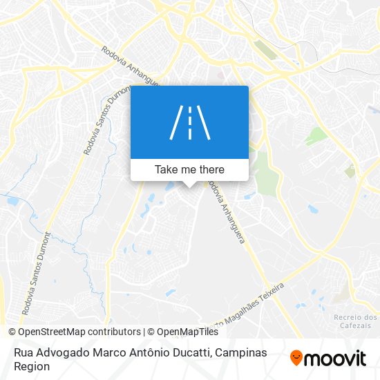 Mapa Rua Advogado Marco Antônio Ducatti