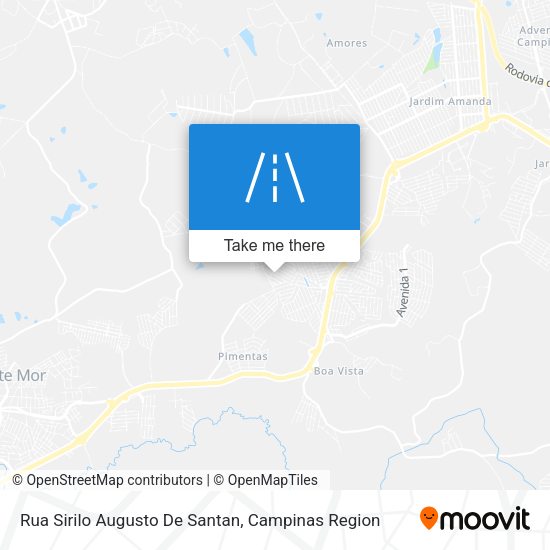 Rua Sirilo Augusto De Santan map