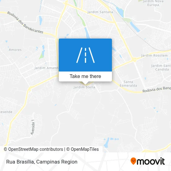 Rua Brasília map