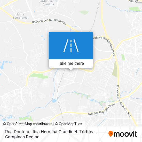 Rua Doutora Líbia Hermisa Grandineti Tórtima map