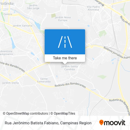 Rua Jerônimo Batista Fabiano map