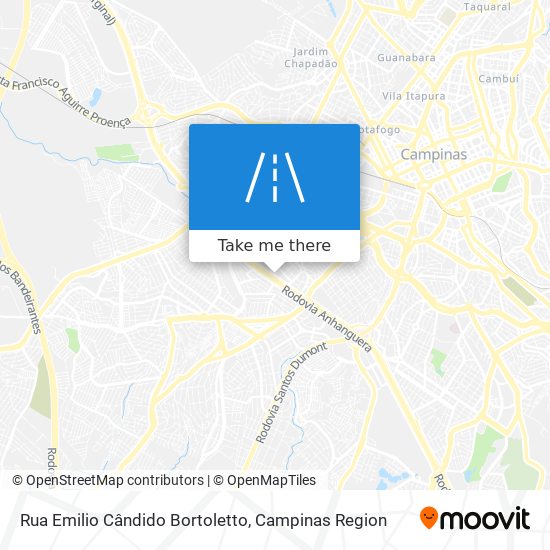 Mapa Rua Emilio Cândido Bortoletto