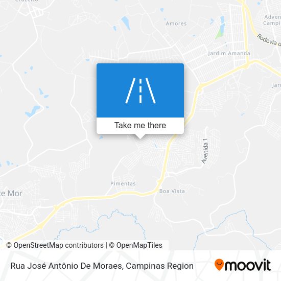 Rua José Antônio De Moraes map