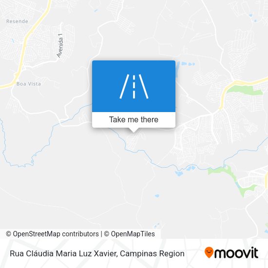 Rua Cláudia Maria Luz Xavier map