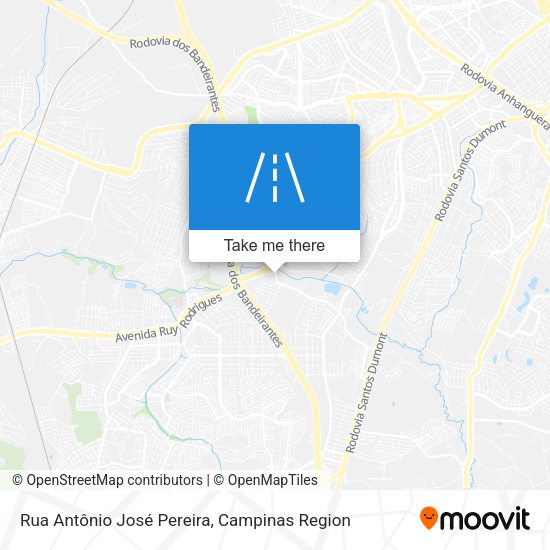 Rua Antônio José Pereira map
