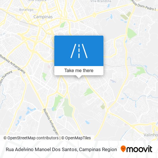 Mapa Rua Adelvino Manoel Dos Santos