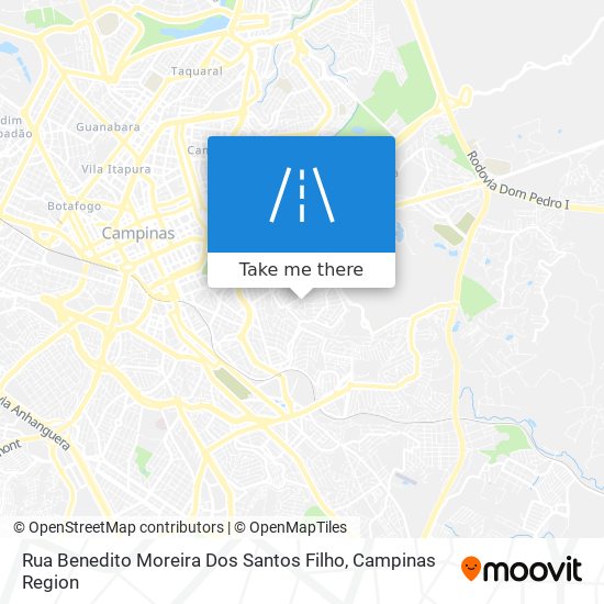 Mapa Rua Benedito Moreira Dos Santos Filho